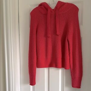 Abercrombie & Fitch Red Hooded Sweater Size Small